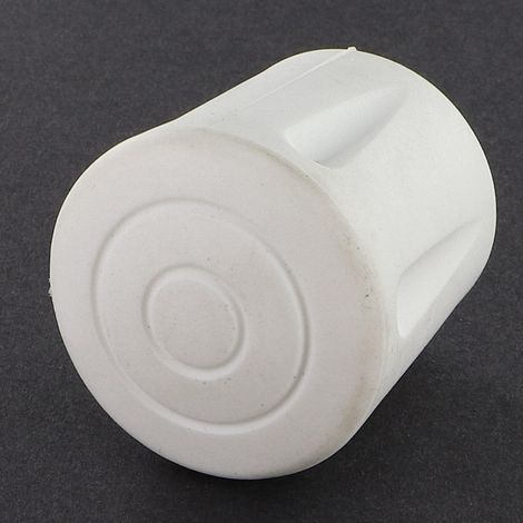 Embout rond envellopant caoutchouc vulcanisé Blanc Pour Tube 32 à 33