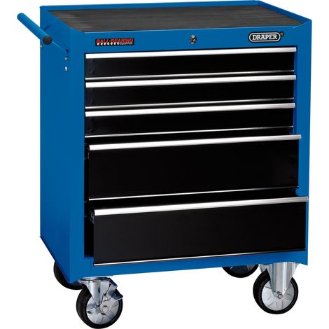 Draper 14978 Roller Tool Cabinet, 5 Drawer, 26"", Blue (1/2)