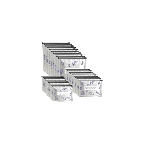 Set mit 30 wiederverwendbaren Aufbewahrungsbeuteln aus Aluminiumfolie für Fleisch, Obst, Gemüse und Snacks – für längere Haltbarkeit - Crezuo (1/4)