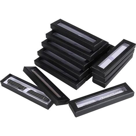 24 Pièces Boîte-Cadeau de Stylo Vide avec Couvercle Transparent, Boîte à Stylos Vitrine de Stylo pour Présentation Emballage Cadeau Fournitures de Bureau (1/5)