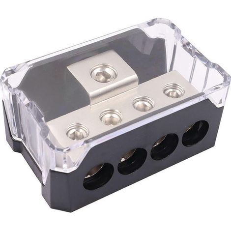 Stromverteiler mit hoher Stromstärke (1 Eingang, 4 Ausgänge) für Auto-Audio