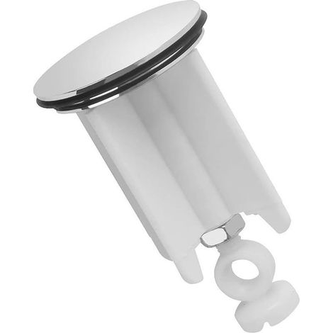 Bouchon De Lavabo Pop-up De 40 Mm – Bouchon De Rechange Universel pour Éviers De Salle De Bain Et De Cuisine – Hauteur Ajustable, Finition Chromée, Durable Et Réutilisable Universel (1/5)