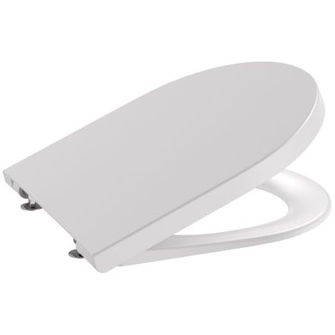 Tapa y asiento de supralit compacto con caída amortiguada perla Inspira Round Roca (1/2)