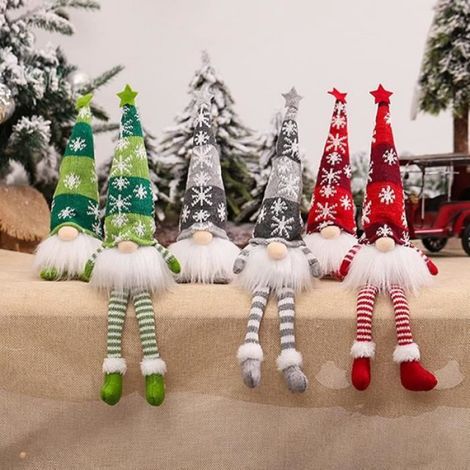 Gnome de Noël lumineux - Décoration de fête - LED chaude - Plastique robuste - Utilisation intérieure (1/4)