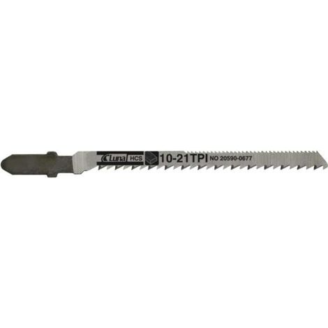 Lame de scie luna jigsaw blade acier haute carbone 75 mm 5 pièces