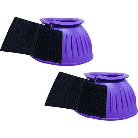 Protection Sabot pour cheval Adhérence Renforcée Texture Protection(Purple Extra) Paire gauche/droite, ajustement mesure, stabilité accrue, confort optimal, sécurité active (1/5)