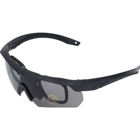 Lunettes de protection contre les impacts pour le cyclisme en extérieur, avec verres interchangeables jaunes transparents (1/5)