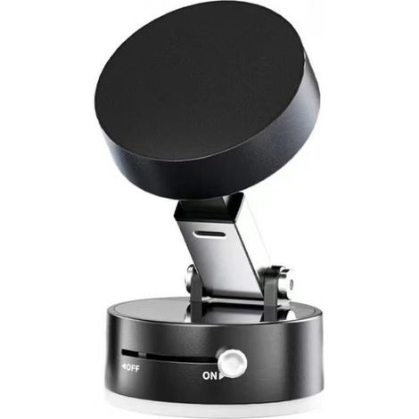 Support magnétique pliable pour téléphone de voiture avec ventouse, support rotatif double face, ventouse rotative à 360°, compatible avec tous les modèles de téléphone.