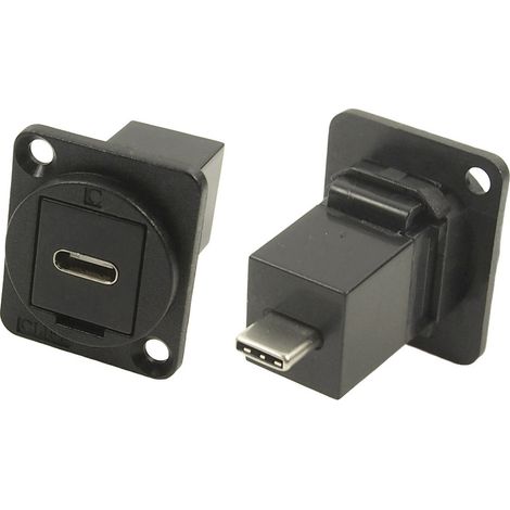 XLR Adapter USB-C™ Buchse auf USB-C™ Stecker Adapter, Einbau CP30211MB Cliff Inhalt: 1 St.