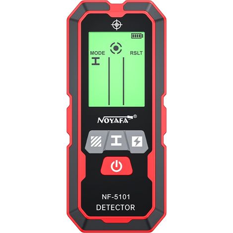 Détecteur de montants/scanner mural NOYAFA NF-5101, détecteur haute précision 5 en 1 pour métaux/bois/câbles sous tension, écran LCD, étanchéité IP54, étalonnage automatique (1/5)