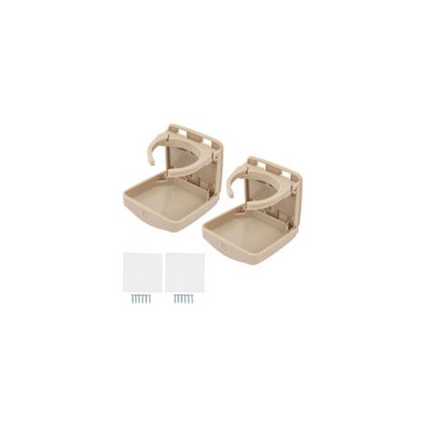 Convient aux porte-gobelets de portières de voiture pliables, avec vis, convient aux bateaux, SUV, camions et navires, beige (HF-PAB).