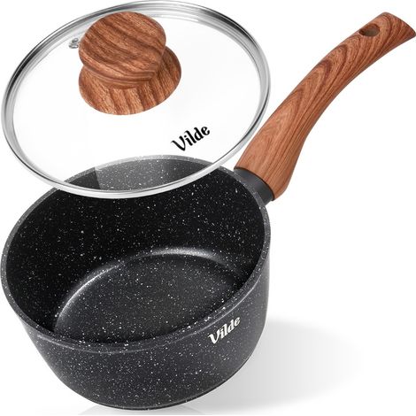 Granit-Kochtopf mit Deckel zum Kochen und Schmoren, 16 cm, 1,2 l (1/5)