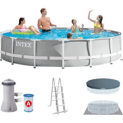 Rundprisma-Schwimmbad-Bausatz 4,27 x 1,07 - Intex (1/10)