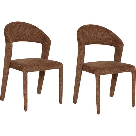 Lot de 2 Chaises Design "Almée" 88cm Bronze (1/5)