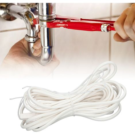 Tuyau de drainage pour chambre froide type 5810000, fil chauffant de dégivrage, plaque chauffante, échangeur de chaleur, ruban chauffant en caoutchouc silicone de 10 m, câble chauffant étanche et anti (1/5)