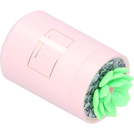 Humidificateur USB Mini silencieux en forme de cactus, rose, idéal pour la maison, la chambre, la voiture ou le dortoir. (1/5)