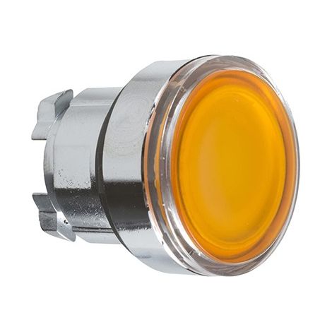 Cabeza pulsador iluminado diámetro 22 ZB4BW de Schneider  Amarillo