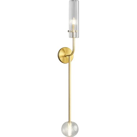Antora Dos – 80 cm elegante, moderne Doppelwandleuchte in Gold (1/5)