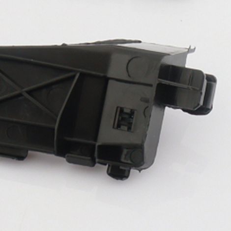 1 Specification: Left Color: Black Material: Plastic Car front bumper bracket Car bumper mount (1/4)