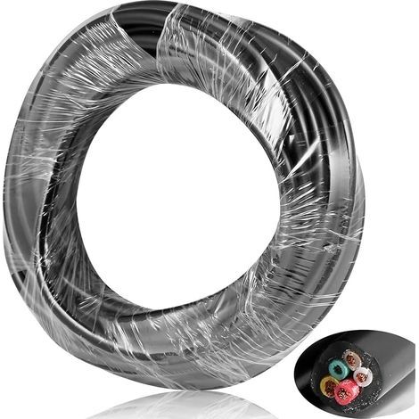 5M Câble de véhicule FLRYY 5 Filsx 0.65mm² 12V 24V Rond Câble,Câble de Remorque,Câble pour L'automobile Caravane Car 5 Fils Cable Extension Remorque,Cable Electrique (1/4)