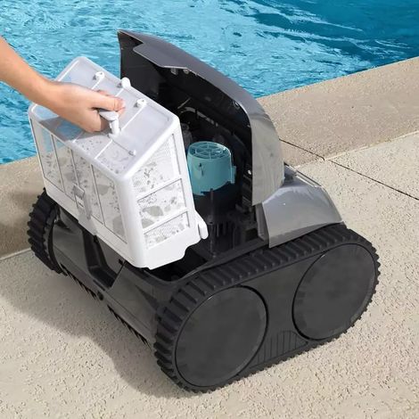 Wybot – Robot piscine sans fil – Autonomie prolongée – Charge rapide en 3h – Filtration débris fins – Programmation nettoyage via application (1/5)