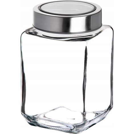 Récipient alimentaire en verre KADAX avec couvercle 1000 ml pour pot de produits en poudre (1/5)