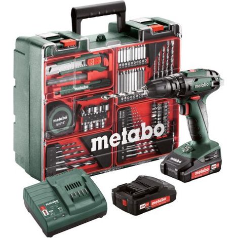 Akku-Schlagbohrmaschine Metabo SB 18 Set mit Mobiler Werkstatt 602245880