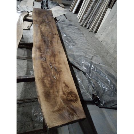 Tavolone per arredo in noce nazionale lavorato a mano 40x350/260x2200 misura tronco (1/2)