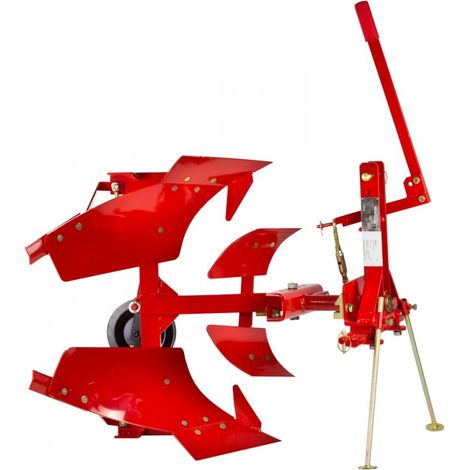 Dema – Charrue Brabant réversible DDF 1 pour tracteur – Attelage 3 points Cat 1 – Profondeur de travail 12-16 cm – Largeur de travail 30 cm