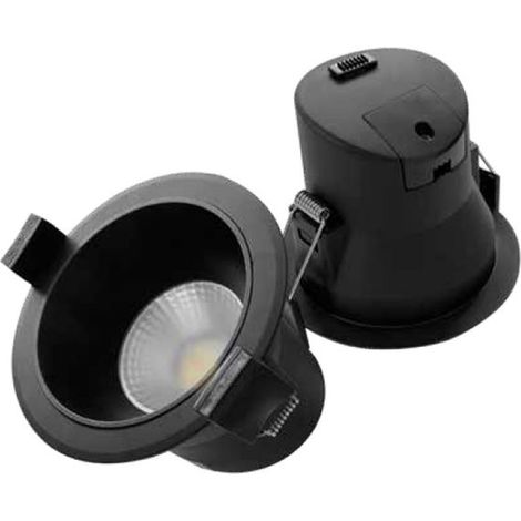 Mandani LED-Einbauleuchte runder Ring 7W 3000/4000/6000K Schwarz