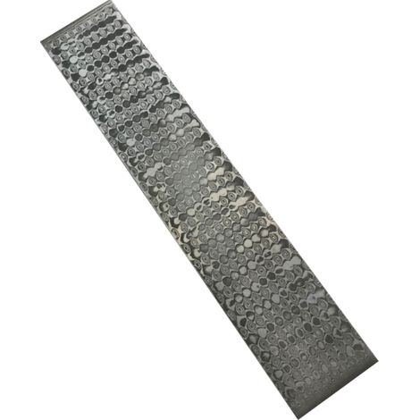 Barre d'acier damassé à motifs, matériau de forgeage embryonnaire, trempé et lissé, pour la fabrication de coupes à domicile et le bricolage Matériau polyvalent (1/5)