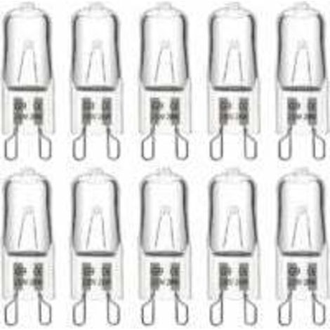Ampoule Halogene G9 28W 230V. 370LM 2700K Blanc Chaud Dimmable. G9 Ampoules Capsule. pour Lustres. Lampes de Paysage. Appliques Murales. Éclairage d'armoire. Lot de 10 (1/5)