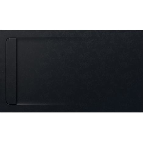 Receveur de douche extra plat en Stonex® Aquos - 1600x900mm - Noir (1/2)