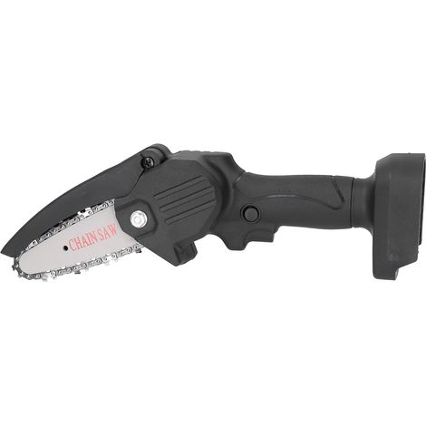 Akku-Kettensäge, Schwarz, Mini, Wiederaufladbar, Holzbearbeitungswerkzeug, 100–240 V Wechselstrom, EU-Stecker (1/5)