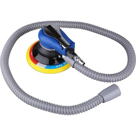 Ponceuse pneumatique excentrique 150mm pour disque 6 pouces, outil à air comprimé avec tuyau d'aspiration de poussière (1/5)