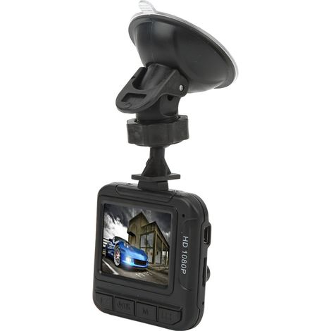 Caméra embarquée pour voiture avec enregistreur de conduite, écran couleur HD 1080p de 1,6 pouce et enregistrement en boucle. (1/5)