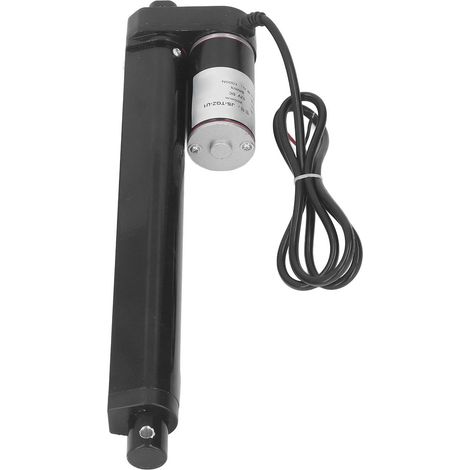 Vérin électrique noir 12V IP65 1000N moteur engrenage métal pour fauteuil massage course 200mm avec commande et télécommande (1/5)