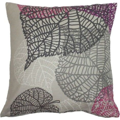 Taie D Oreiller - Flanelle - 40x40 Cm - Fermeture Eclair - Gris - 1 Piece (1/2)