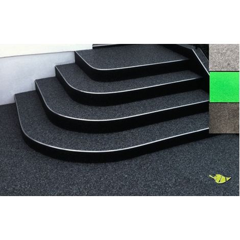 Madeinnature – Moquette d'extérieur 400 x 200 cm – Tapis artificiel en polypropylène – Couleur anthracite – Pose facile sans collage
