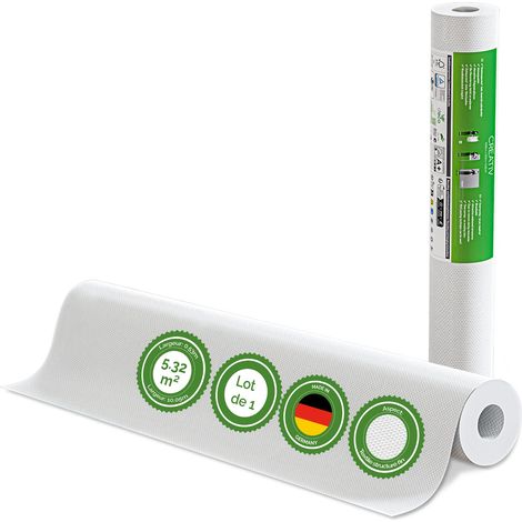 Veluxis® Papier peint intissé 10,05 m x 0,53 m - (Tissu fin, monobloc) - Peignable, respirant et de haute qualité - Revêtement mural fabriqué en Allemagne