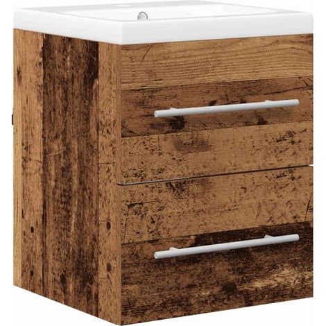 Maison Exclusive - Waschbeckenschrank mit Schubladen Braun 42 x 3