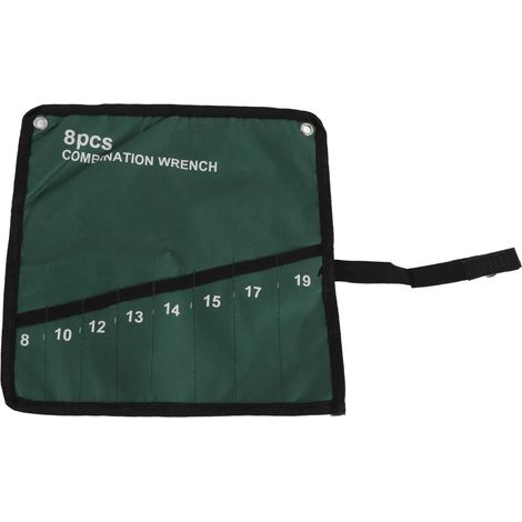 Trousse de Rangement à Rouleau en Toile avec 8 Poches pour Outils - Clés, Pinces et Cliquets (1/5)