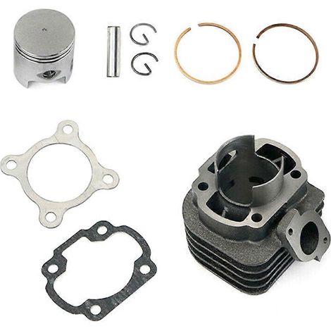 Kit piston gros alésage compatible avec le moteur horizontal Minarelli 70 cm3 de 47 mm (1/5)