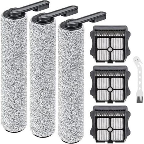Ricambi per l'aspirapolvere senza fili Tineco Floor ONE S5/Floor One S5 Pro 2: 3 spazzole rotanti, 3 filtri HEPA