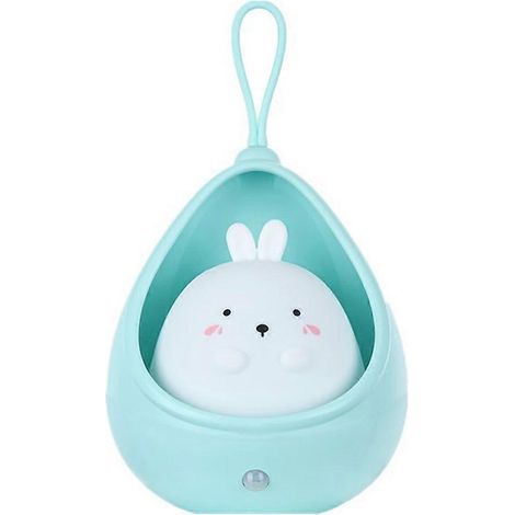 Veilleuse murale à détecteur de mouvement, rechargeable, décoration de chambre pour enfants, bébés et adolescents - Bleu (1/5)