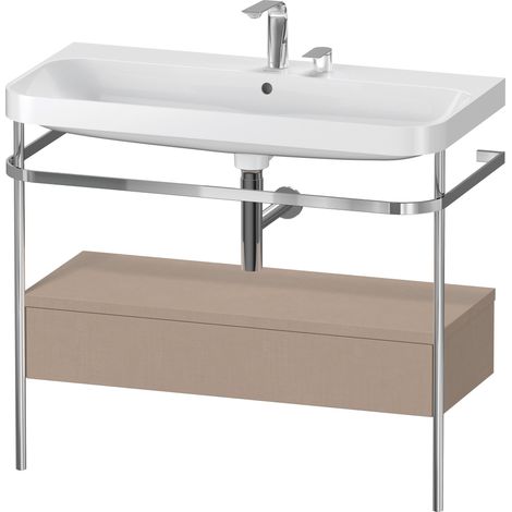 Set c-bonded Duravit Happy D.2 Plus con consola metálica y cajón,