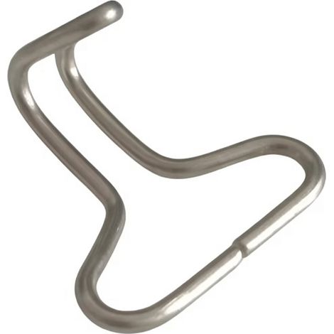 Clip de fijación de funda de asiento de coche en acero inoxidable, 2,5 cm (1/5)