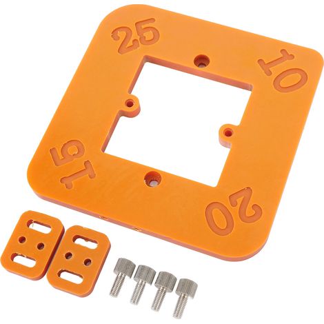Gabarit d'angle arrondi pour table de défonceuse, gabarit de coupe d'arcs en bois R10 R15 R20 R25, outil de finition d'angle (1/5)
