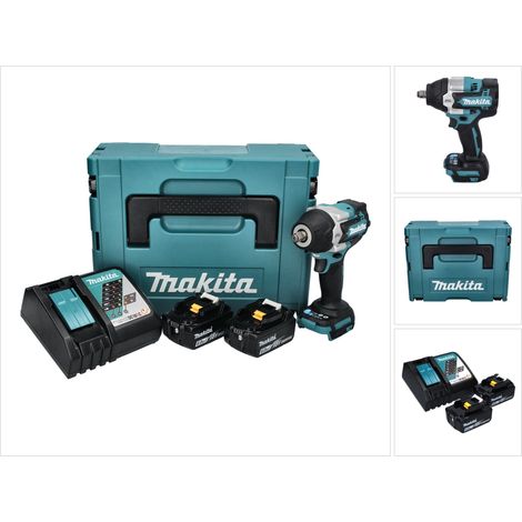 Avvitatore a impulsi a batteria Makita DTW 700 RGJ 18 V 700 Nm 1/2" XPT Brushless + 2x batteria ricaricabile 6,0 Ah + caricabatterie + Makpac