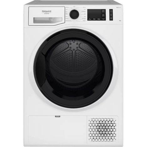 Hotpoint Ariston – Sèche-linge frontal 8kg – Classe énergétique E – Pompe à chaleur – Départ différé – Faible niveau sonore